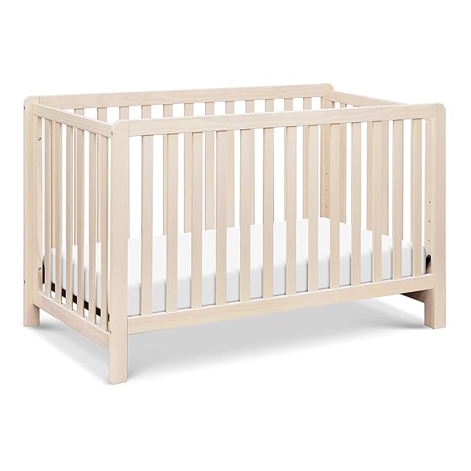 Carter's by DaVinci Colby 4-in-1 Low-Profile Convertible Crib in Washed Natural, Greenguard Gold Certified - LeafyLoom