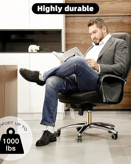 Adjustable Height Gas Lift Cylinder for Office Chairs, Universal Size, Heavy Duty, Gold - LeafyLoom