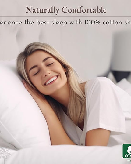 California Design Den Soft 100% Cotton Sheets Full Size Bed Sheet Set with Deep Pockets, 4 Piece Full Size Sheet Sets with Sateen Weave, Cooling Sheets (Light Grey) - LeafyLoom
