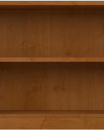 Bush Furniture Universal Small 2 Shelf Bookcase in Natural Cherry - LeafyLoom
