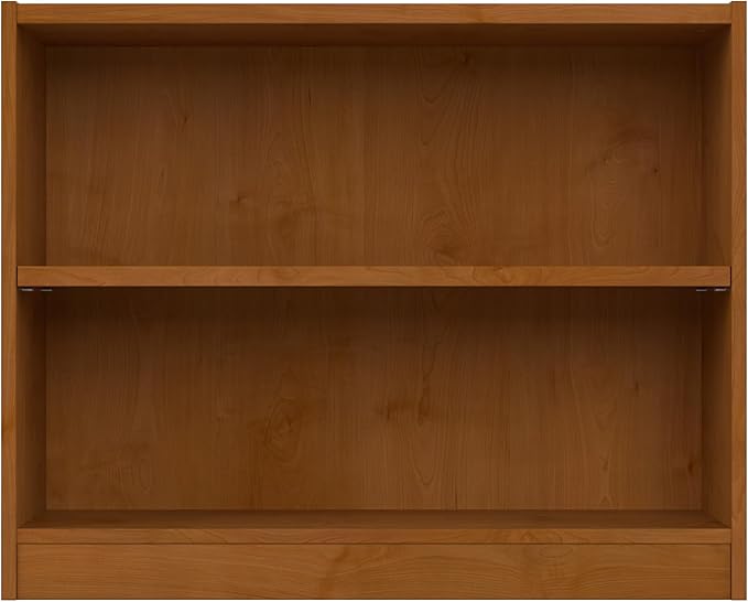 Bush Furniture Universal Small 2 Shelf Bookcase in Natural Cherry - LeafyLoom