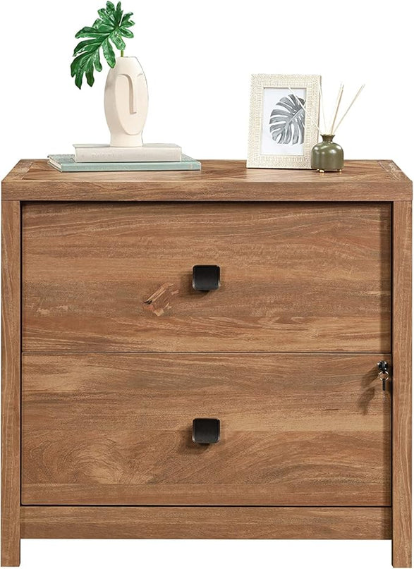 Sauder Cannery Bridge Lateral File, L: 31.73" x W: 22.05" x H: 29.76", Sindoori Mango finish - LeafyLoom