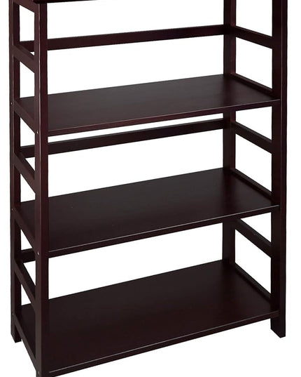 Casual Home Soho Manhattan 4-Shelf Bookcase 26 Wide - Espresso, 304-44 - LeafyLoom