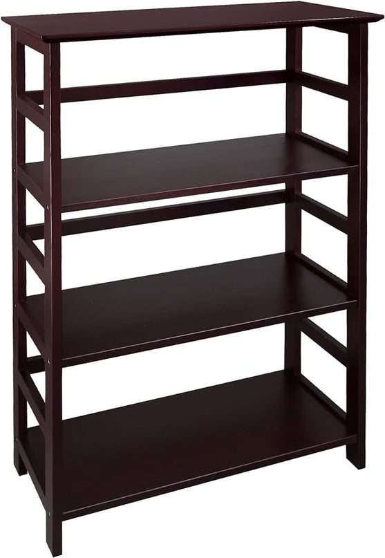 Casual Home Soho Manhattan 4-Shelf Bookcase 26 Wide - Espresso, 304-44 - LeafyLoom