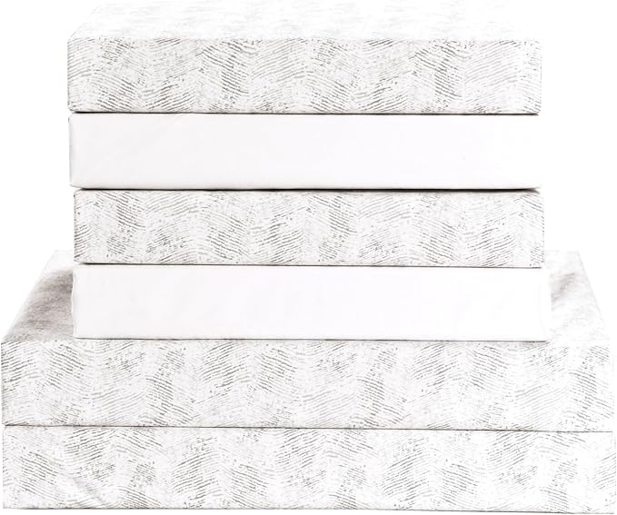 Elegant Comfort Softest and Coziest 6-Piece Sheet Set - 1500 Premium Hotel Quality Microfiber - Deep Pocket, Wrinkle Resistant 6-Piece Wave Pattern Bed Sheet Set, King, Wave Beige - LeafyLoom