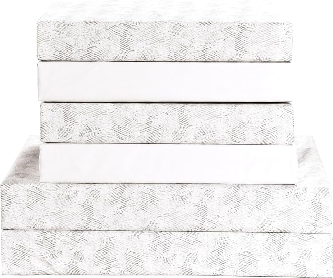 Elegant Comfort Softest and Coziest 6-Piece Sheet Set - 1500 Premium Hotel Quality Microfiber - Deep Pocket, Wrinkle Resistant 6-Piece Wave Pattern Bed Sheet Set, Full, Wave Beige - LeafyLoom