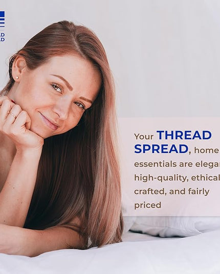 THREAD SPREAD 600 Thread Count Sheets Queen - 100% Egyptian Cotton Sheets Queen Size, 4 PC Luxury Sheets Queen Size, Soft, Sateen Cooling, Extra Long Staple 16" Deep Pocket Queen Bed Sheet Set - Taupe - LeafyLoom