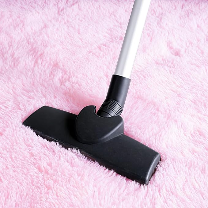 Softlife Ultra Soft Fluffy Area Rugs for Bedroom, Girls and Boys Room Kids Room Nursery Rug, 4 x 5.3 Feet Pink Shaggy Fur Indoor Plush Modern Floor Carpet for Living Room Christmas Decor - LeafyLoom