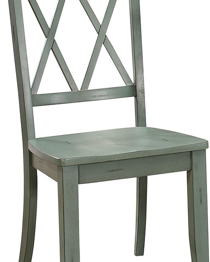 Homelegance Dining Chair (Set of 2), Teal - LeafyLoom