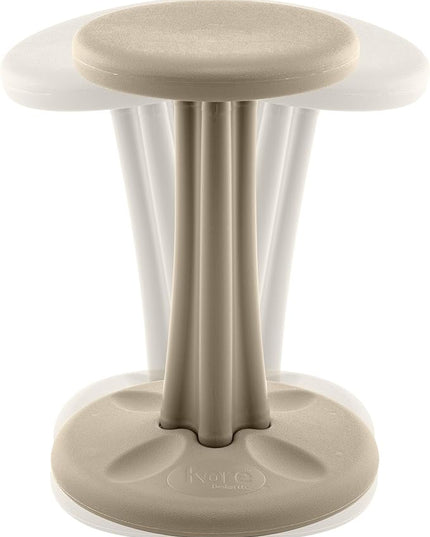 Kore Kids Pre-Teen Wobble Chair - Flexible Seating Stool for Classroom, Home & School, ADD/ADHD - Made in The USA - Age 10-11, Grade 5-6, Sand Dollar (18.7in) - LeafyLoom