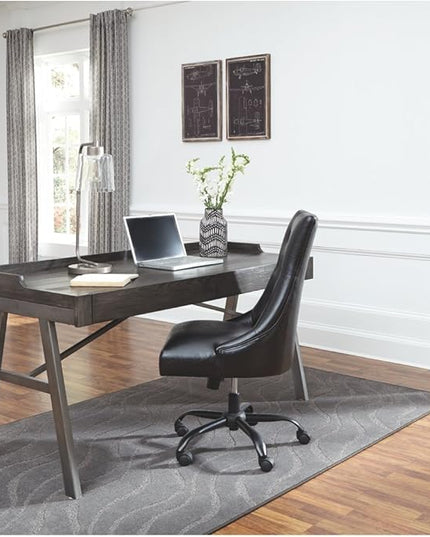 Signature Design by Ashley Raventown Urban 60" Home Office Desk, Weathered Brown - LeafyLoom
