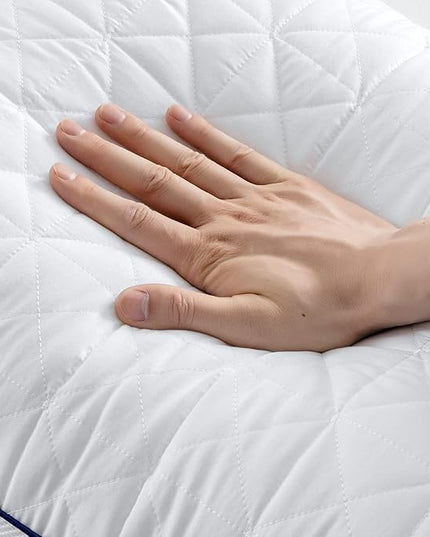 BedStory King Size Pillows Set of 2,Cooling Pillows with Mesh Design-Premium Soft Down Alternative Fill Supportive for Back, Stomach or Side Sleepers,Fluffy Pillows for Bed with Down Alternative - LeafyLoom