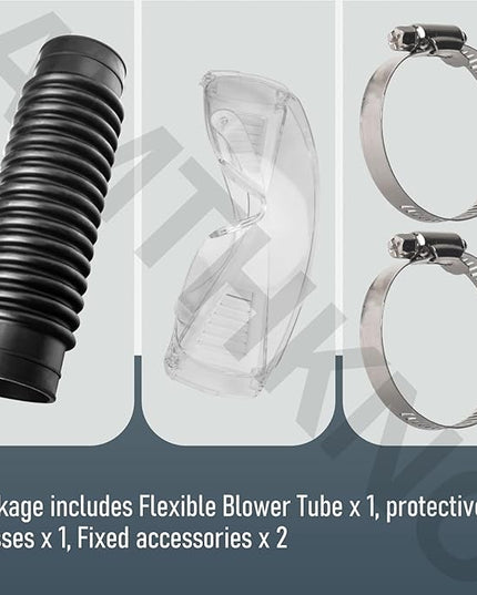 21001308360 Flexible Blower Tube Pipe W/Goggles for Echo PB-4600, PB-460LN, PB-461LN, PB-46HT, PB-46LN, PB-600, PB-6000 Backpack Blower - Replace 210013-08360, 21001308260 - LeafyLoom
