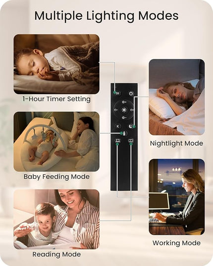 Dimmable Floor Lamp for Living Room, Corner Floor Lamp with Remote, 66'' Standing Tall Lamp, Linen Lampshade, 10W 800LM LED Bulb for Bedroom Study, FCC Listed, Black and Beige E06LD05 - LeafyLoom