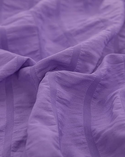 King Bed in a Bag Purple Seersucker Comforter Set 3-Pieces Microfiber Lightweight Comforter All Season Bedding Sets with 2 Pillowcases…… - LeafyLoom