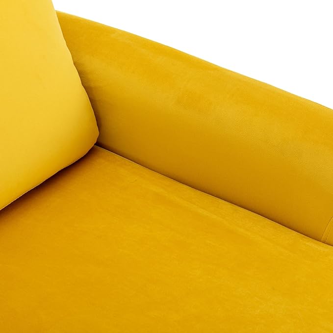 72.44" L-Shaped Reversible Sectional Sofa w/Pull Out Bed & Storage Chaise Lounge,Interior Furniture Comfy Sleeper Corner Couch with 3 Throw Pillows and Pockets,for Dorm,Apartment,Yellow - LeafyLoom
