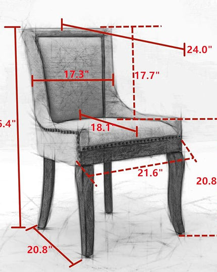 NicBex Haerin-SD-00086-LWJ Dining Chairs, 22.8"x20.8"x35.4", Orange - LeafyLoom