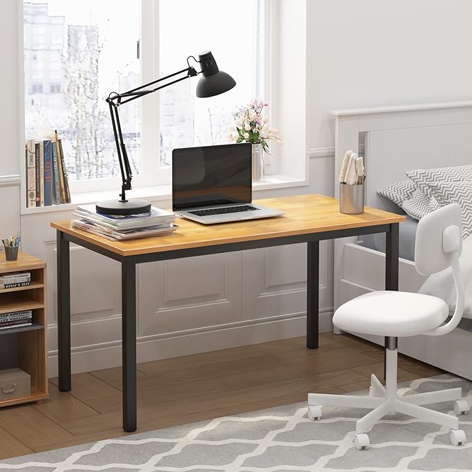 Need Office Computer Desk 47" Simple Heavy Duty Working Study Table,Modern Simple Style PC Writing Table,Home Office Writing Desk - LeafyLoom