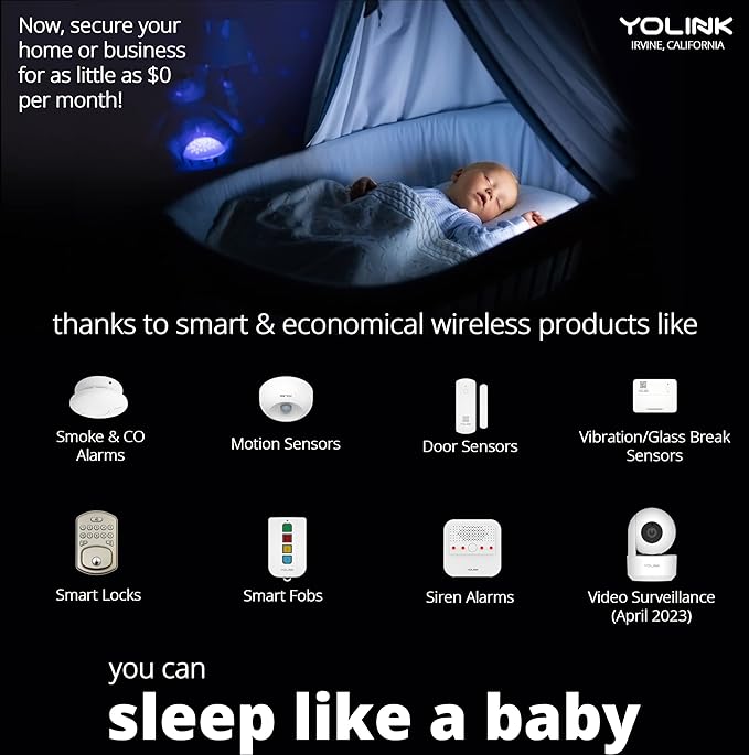 YoLink LoRa 1/4 Mile Wireless Range Smart Motion Detector, Indoor Motion Sensor, Motion Detector, Alexa, IFTTT, YoLink Hub Required YoLink