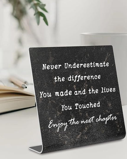 Retirement Gifts for Women,Men, Co-workers, Retired Gifts Goodbye Coworkers Leaving New Job Gifts Office Retirement Decorations On Shelf Table Desk for Living Room Office Bedroom dksg6 - LeafyLoom