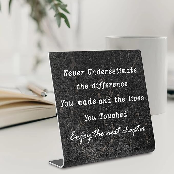 Retirement Gifts for Women,Men, Co-workers, Retired Gifts Goodbye Coworkers Leaving New Job Gifts Office Retirement Decorations On Shelf Table Desk for Living Room Office Bedroom dksg6 - LeafyLoom