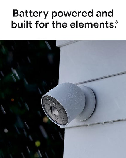 Google Nest Cam Outdoor or Indoor, Battery - 2nd Generation - 1 Pack GoogleLLC