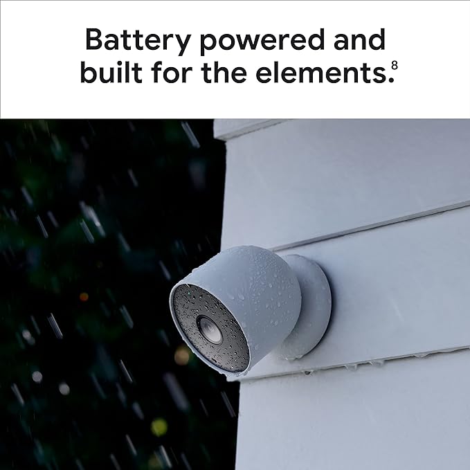 Google Nest Cam Outdoor or Indoor, Battery - 2nd Generation - 1 Pack GoogleLLC