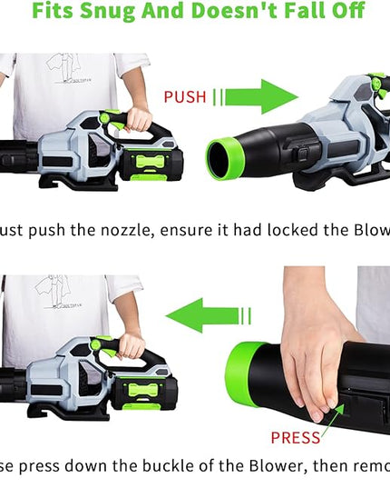 Car Drying Nozzle for EGO Leaf Blower Work for EGO 530 575 580 615 650 765 670 1 Pack + Shoulder Strap - LeafyLoom