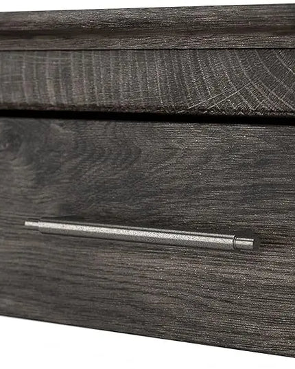 Bush Furniture Key West 47-Inch x 24-Inch Coffee Table, Dark Gray Hickory (KWT148GH-03) - LeafyLoom