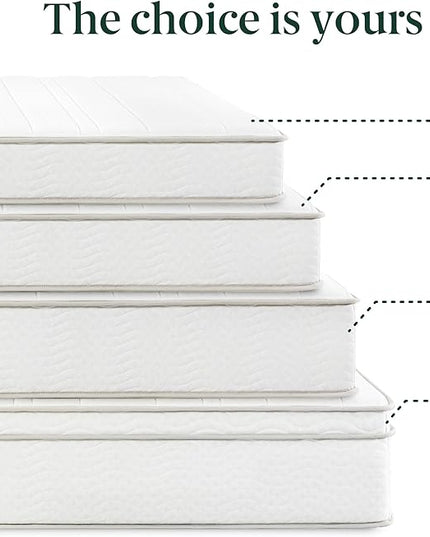 ZINUS 8 Inch Foam and Spring Hybrid Mattress [New Version], California King, Fiberglass free, Medium Firmness, Durable Support, Certified Safe Foams & Fabric, Mattress in A Box - LeafyLoom