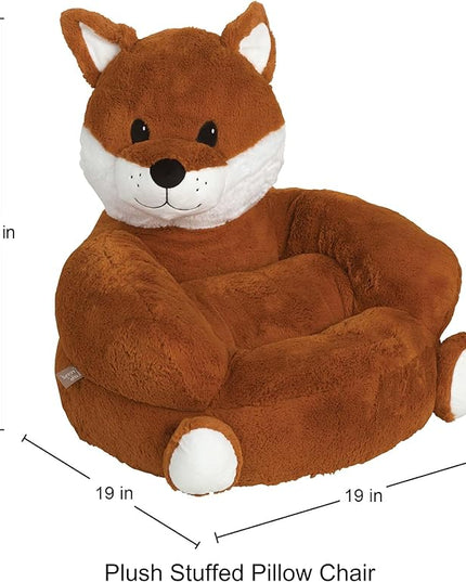 Trend Lab Fox Toddler Chair Plush Character Kids Chair Comfy Furniture Pillow Chair for Boys and Girls, 21 x 19 x 19 inches - LeafyLoom