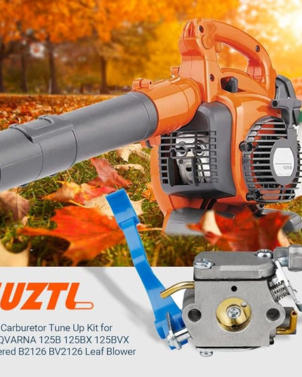 Huztl 125BV Carburetor Kit for Husqvarna 125B Handheld Leaf Blower 590460102 - LeafyLoom
