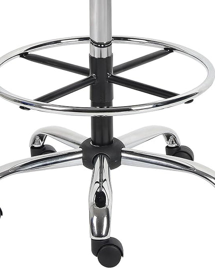 Boss Office Products Be Well Medical Spa Drafting Sool with Back in Black - LeafyLoom