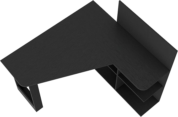 NicBex Kimberly-DW-00206-LWJ Home Office Desks, 51.7"x47.2"x43.3", Black - LeafyLoom