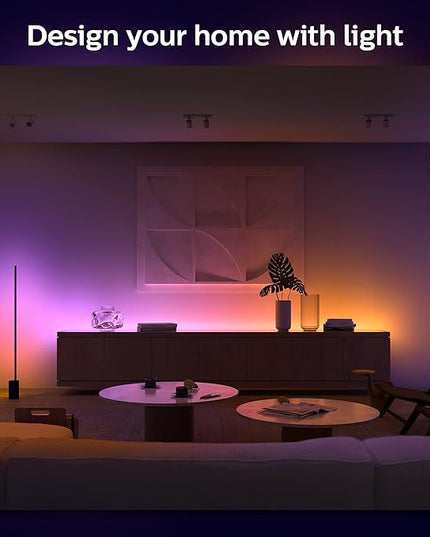 Philips Hue Indoor 3-Foot Smart LED Light Strip Extension - Flowing Multicolor Effect - Requires Base Kit - 1 Pack - Control with Hue App - Works with Alexa, Google Assistant and Apple HomeKit PhilipsHue