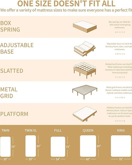 Queen Mattresses,14 Inch Queen Size Mattresses in a Box,Memory Foam Hybrid White & Black Mattress with Provide Support and Improve Sleep Mattresses,Pressure Relief,Medium Firm. - LeafyLoom