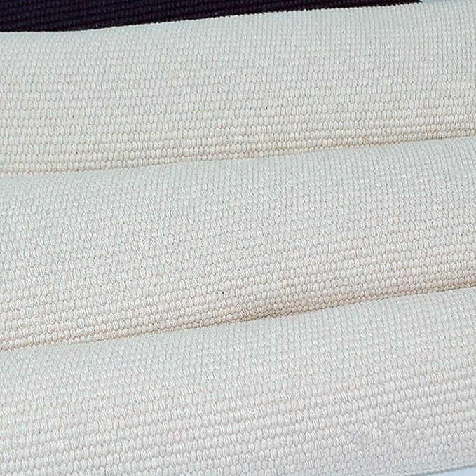 Montessori Mat Holder for Toddlers Babies Children Cotton Working Rug for Nursery Preschool Kindergarten, 23.6''×15.8'', Off-White - LeafyLoom
