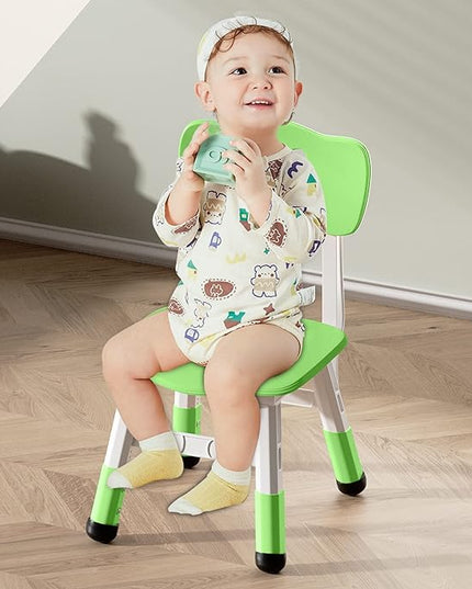 Kids' Desk Chairs Adjustable Height is Suitable for Children's Chairs Used in Families, Schools and Day-Care Between 2-10 Years Old The Max Bearing Capacity is 220LB(6PCS-Grey) - LeafyLoom