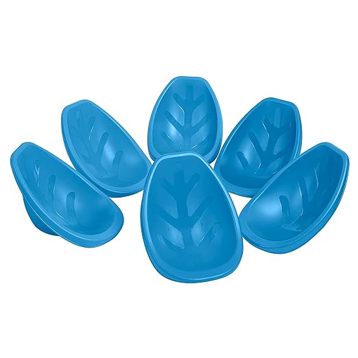ECR4Kids Leaf Floor Seat, Rocker Chair, Peacock Blue, 6-Piece - LeafyLoom