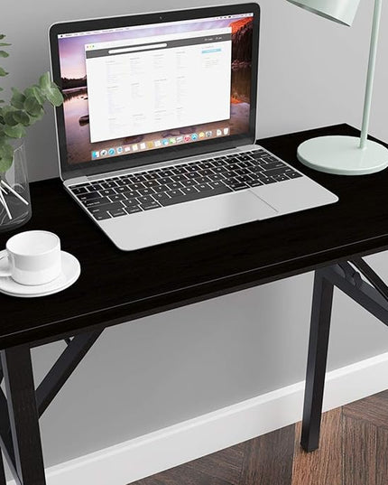 SDHYL 31.5inchesNo Assembly Foldable Computer Desk for Home Office Workstation, Study and Writing, Black - LeafyLoom