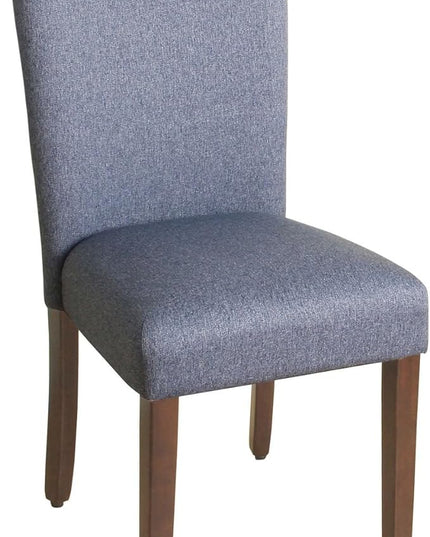 HomePop Parsons Classic Upholstered Accent Dining Chair, Single Pack, Blue - LeafyLoom