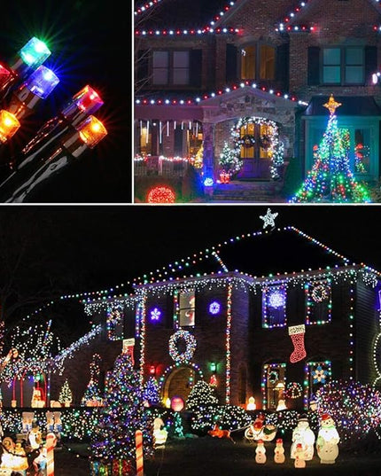 Toodour Christmas Lights Outdoor, 213ft 600 LED Christmas String Lights, 8 Modes, Timer, Waterproof Christmas Fairy Twinkle Lights for Home Garden Yard Wedding Party Tree Xmas Decors - Multicolor Toodour