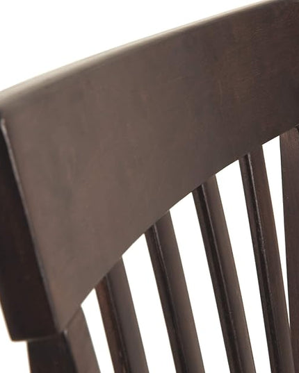 Signature Design by Ashley Hammis Rake Back Dining Room Chair, Set of 2, Dark Brown - LeafyLoom