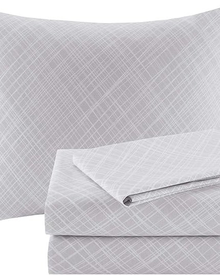 Madison Park Essentials Bed in a Bag Comforter, Vibrant Color Design All Season Down Alternative Cover with Complete Cotton Sheet Set, Twin(68"x86"), Central Park, Leaf Yellow/Aqua - LeafyLoom