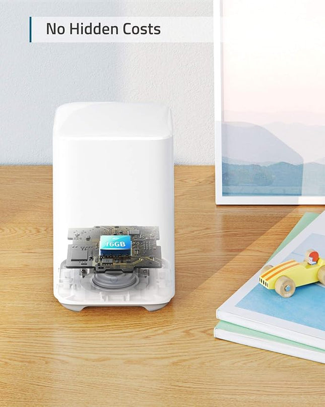 eufy security, eufyCam 2C Pro 3-Cam Kit, Wireless Home Security System with 2K Resolution, 180-Day Battery Life, HomeKit Compatibility, IP67, Night Vision, and No Monthly Fee. eufySecurity