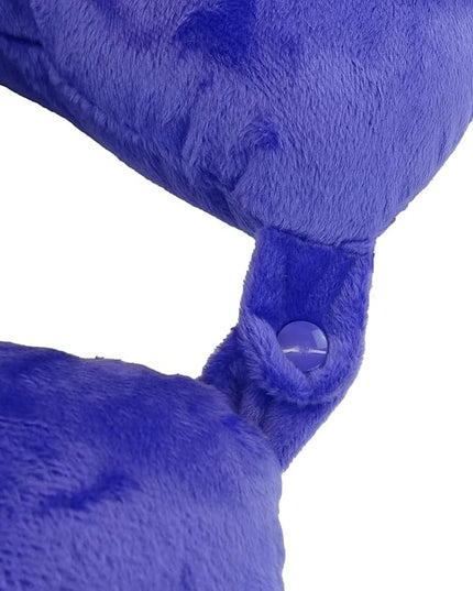 Adult Cozy Soft Microfiber Neck Pillow, Compact, Perfect for Plane or Car Travel, Purple - LeafyLoom