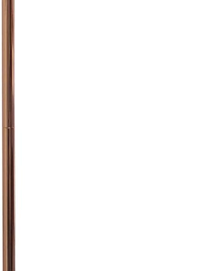 Simple Designs LF1036-RGD Antique Style Industrial Iron Lantern Floor Lamp with Glass Shade, Rose Gold - LeafyLoom