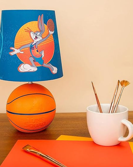 Space Jam 2: A New Legacy Tune Squad Basketball 3D Desk Lamp, Bugs Bunny Mood Light | Home Decor Accessories And Room Essentials | Official Looney Tunes Collectible | 14 Inches Tall - LeafyLoom