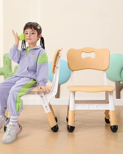 Kids' Desk Chairs Adjustable Height is Suitable for Children's Chairs Used in Families, Schools and Day-Care Between 2-10 Years Old The Max Bearing Capacity is 220LB(6PCS-Blue) - LeafyLoom