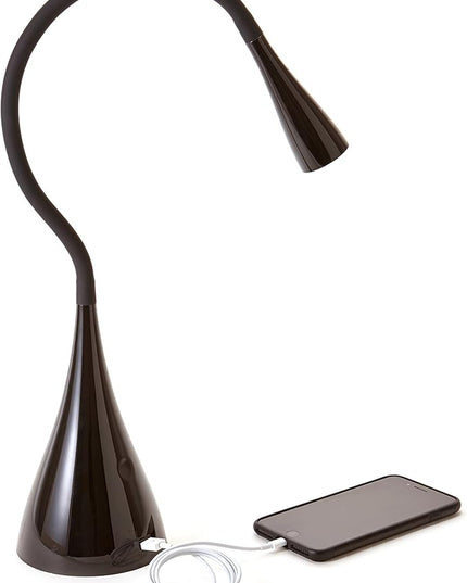 Newhouse Lighting 3 Watt LED Plastic/Steel Gooseneck Desk Lamp (NHGS-LED-BLK) - LeafyLoom